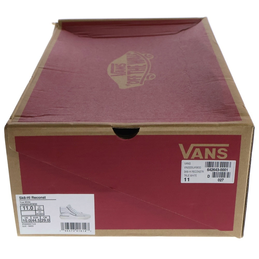 VANS(ヴァンズ) Sk8-Hi RECONST VN0005UKW00 ハイカットスニーカー US11/29.0cm ホワイト