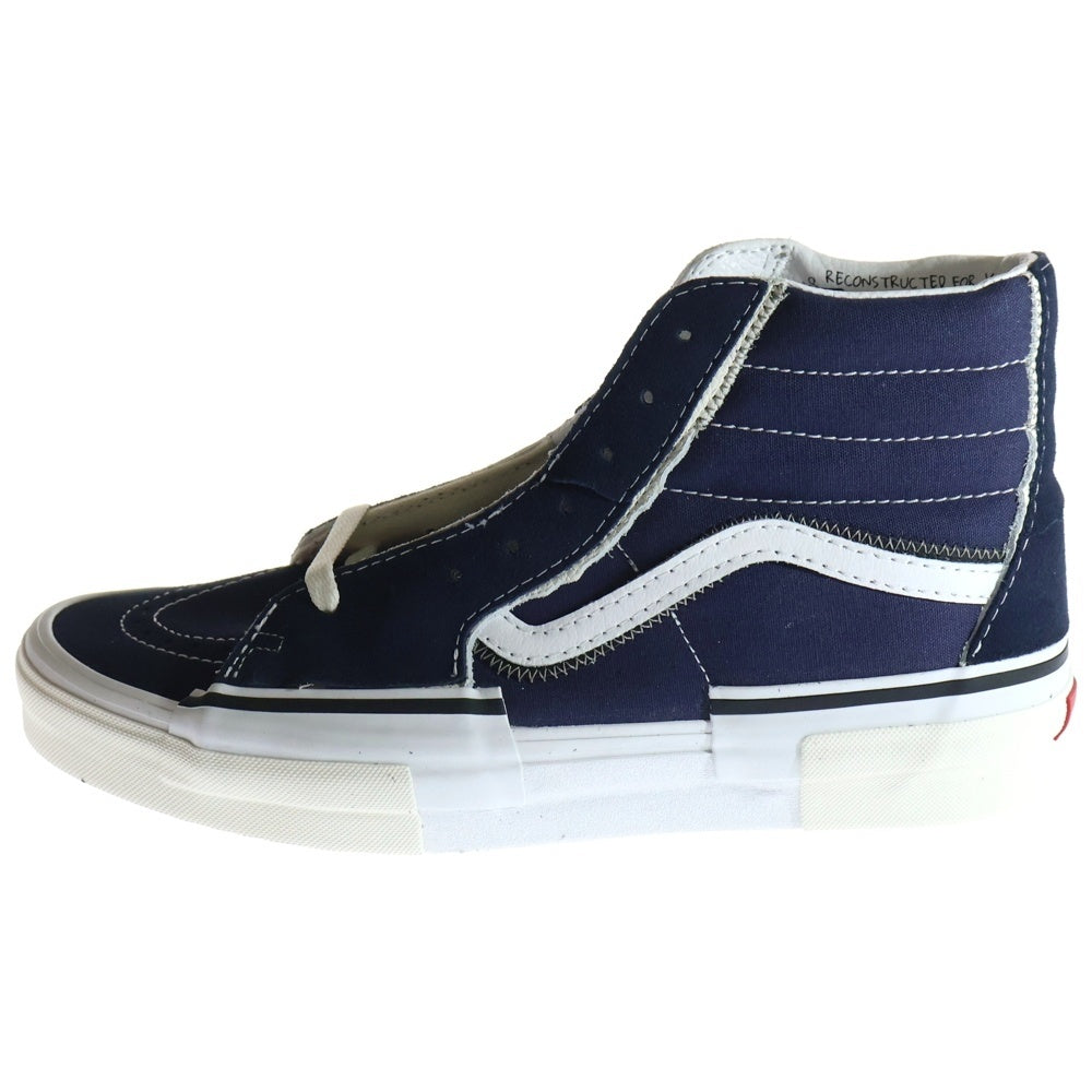 VANS(ヴァンズ) Sk8-Hi RECONST VN0005UKNUT スケート ハイカットスニーカー US11/29.0cm ネイビー/ホワイト