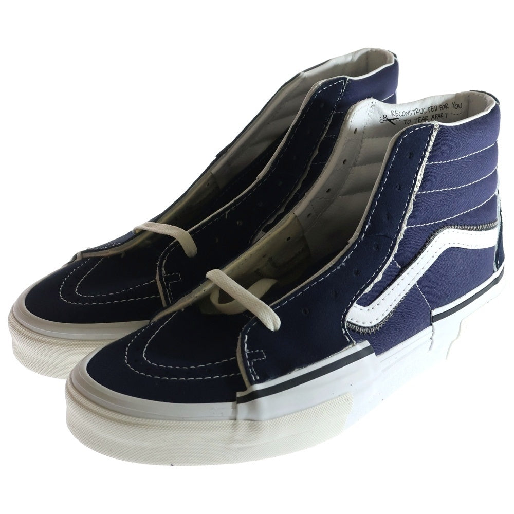 VANS(ヴァンズ) Sk8-Hi RECONST VN0005UKNUT スケート ハイカットスニーカー US11/29.0cm ネイビー/ホワイト