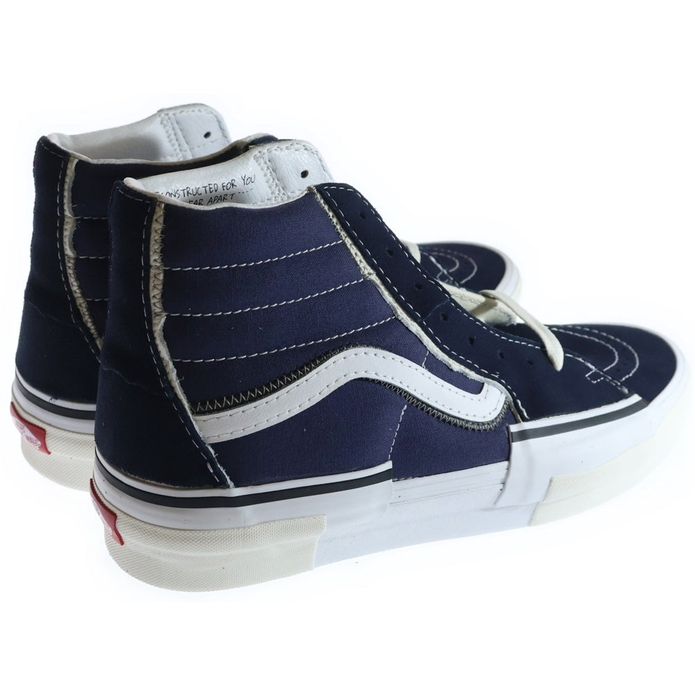 VANS(ヴァンズ) Sk8-Hi RECONST VN0005UKNUT スケート ハイカットスニーカー US11/29.0cm ネイビー/ホワイト
