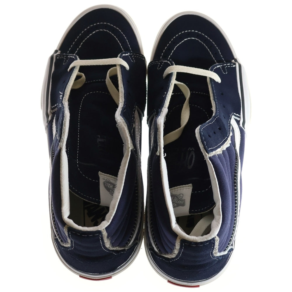 VANS(ヴァンズ) Sk8-Hi RECONST VN0005UKNUT スケート ハイカットスニーカー US11/29.0cm ネイビー/ホワイト