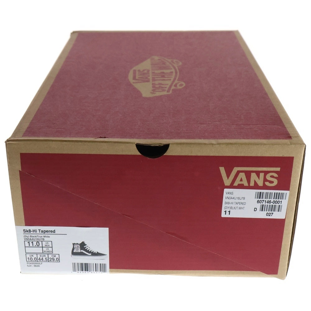 VANS(ヴァンズ) Sk-8-Hi Tapered VN0A4U16U7B ハイカットスニーカー US11/29.0cm ブラック
