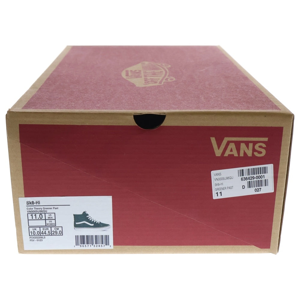 VANS(ヴァンズ) Sk8-Hi VN0005U96QU ハイカットスニーカー US11/29.0cm グリーン
