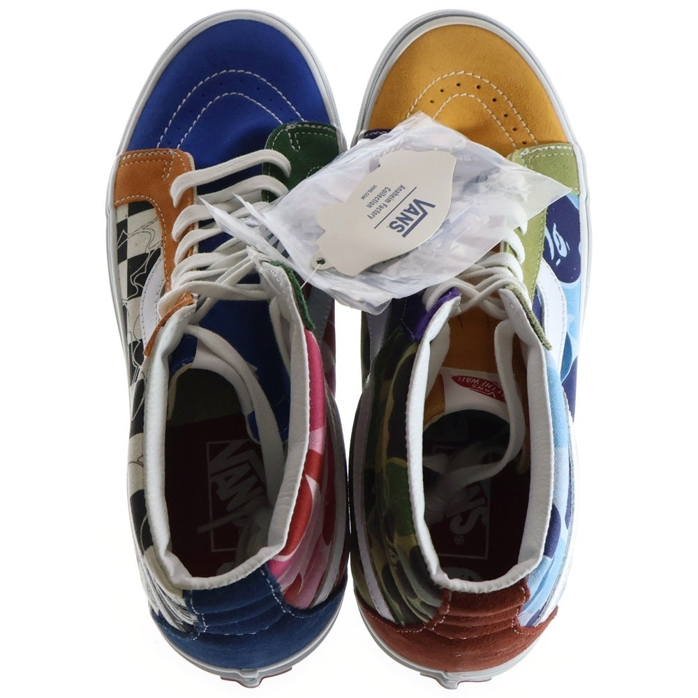 VANS(ヴァンズ) ×A BATHING APE Sk8-Hi VN0A38GF7BM ハイカットスニーカー US11/29.0cm マルチ