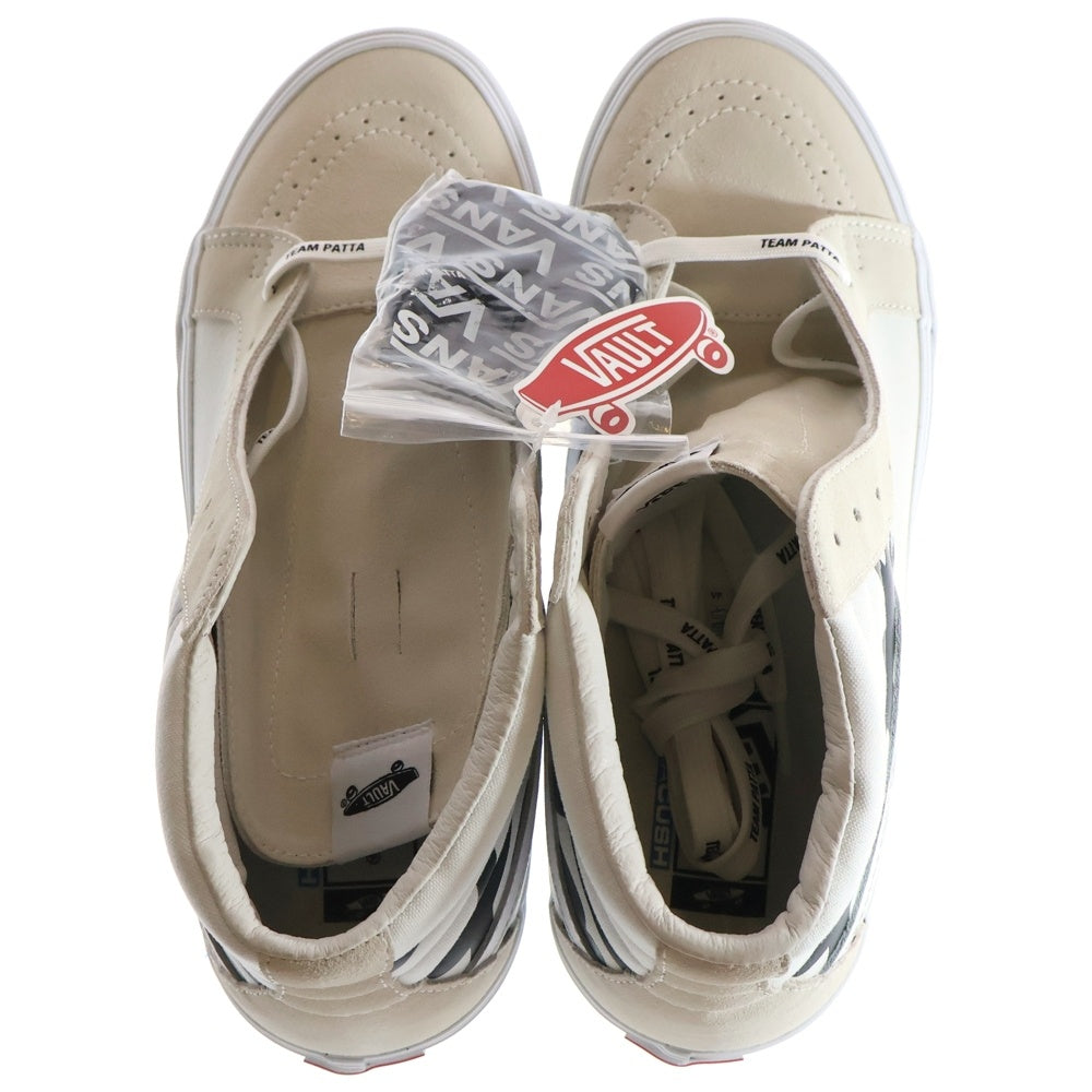 VANS(ヴァンズ) ×Patta Sk8-Hi Reissue パタ スケートハイ リイシュー VN0A4BVH5WW ハイカットスニーカー US11/29.0cm ホワイト