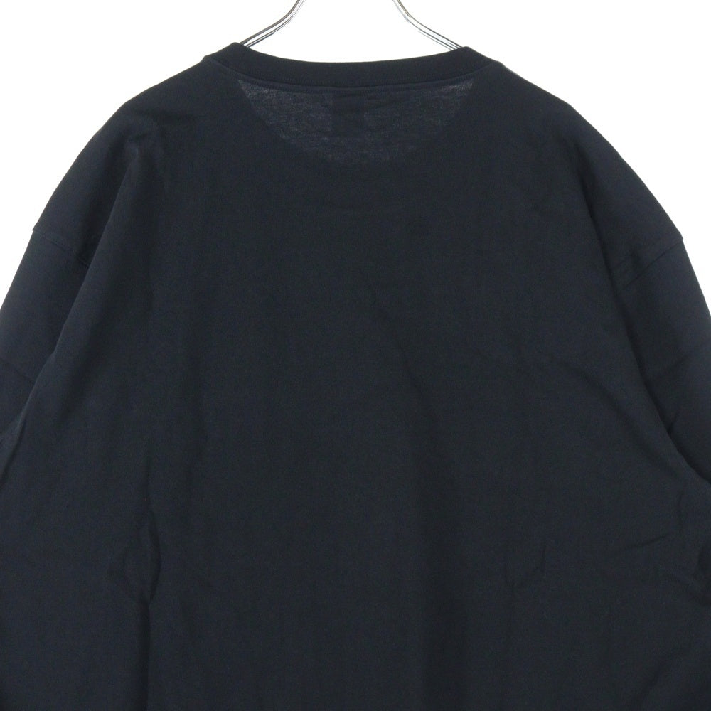Reebok(リーボック) フロントプリント長袖Tシャツ HA7171 ブラック