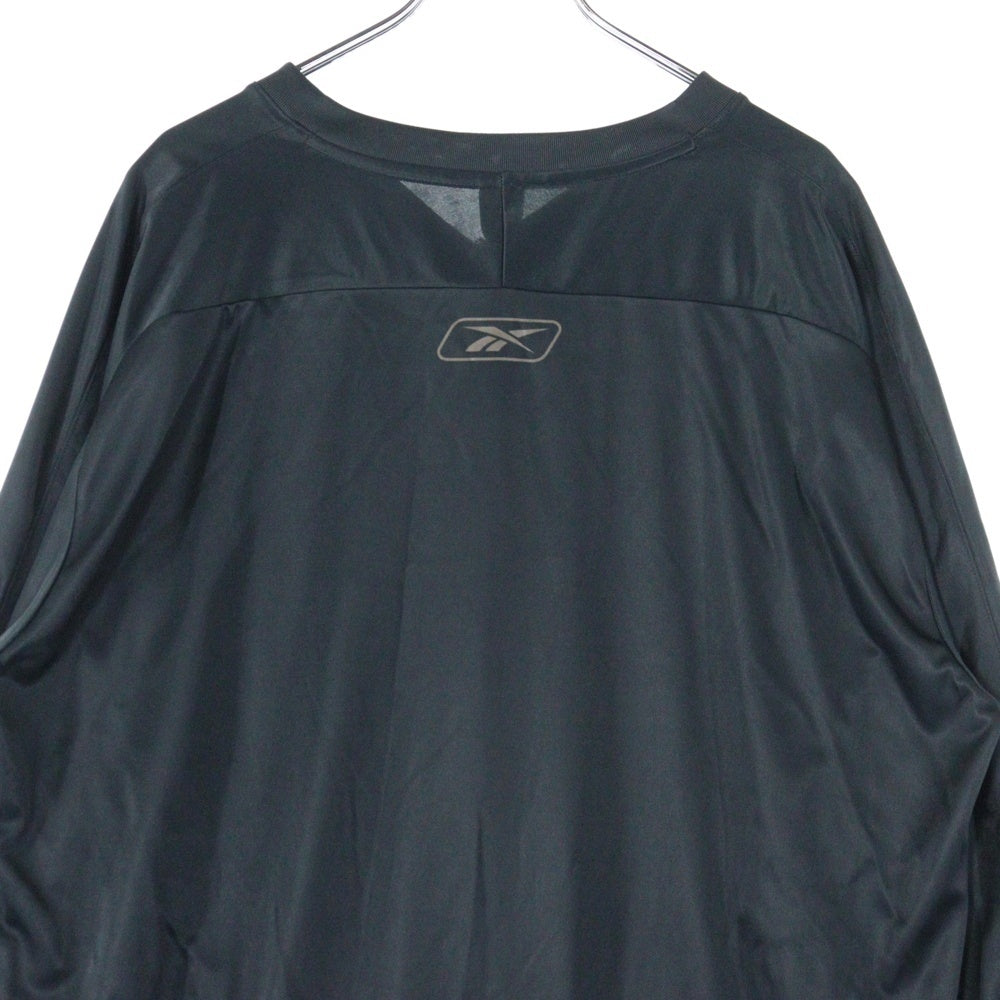 Reebok(リーボック) フロントプリント長袖Tシャツ GK6884 ブラック