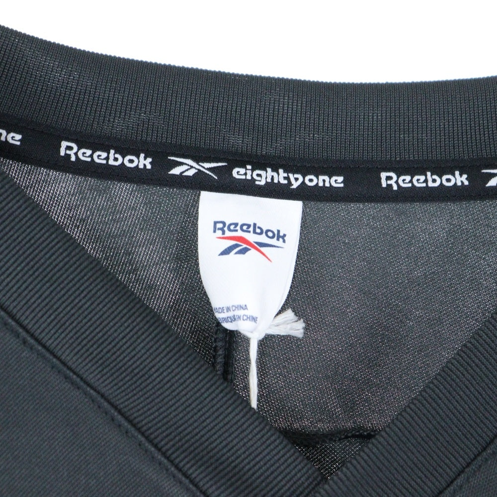 Reebok(リーボック) フロントプリント長袖Tシャツ GK6884 ブラック