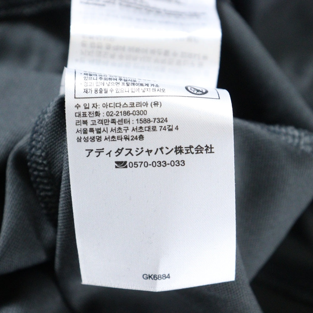 Reebok(リーボック) フロントプリント長袖Tシャツ GK6884 ブラック
