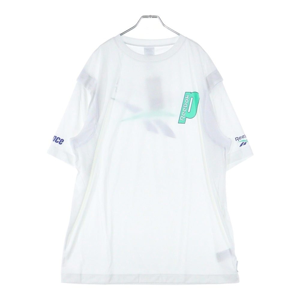 Reebok(リーボック) フロントプリント半袖Tシャツ H59880 ホワイト