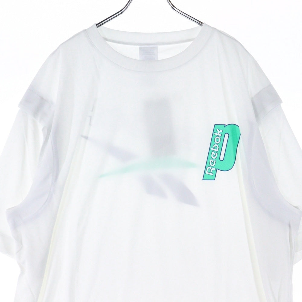 Reebok(リーボック) フロントプリント半袖Tシャツ H59880 ホワイト