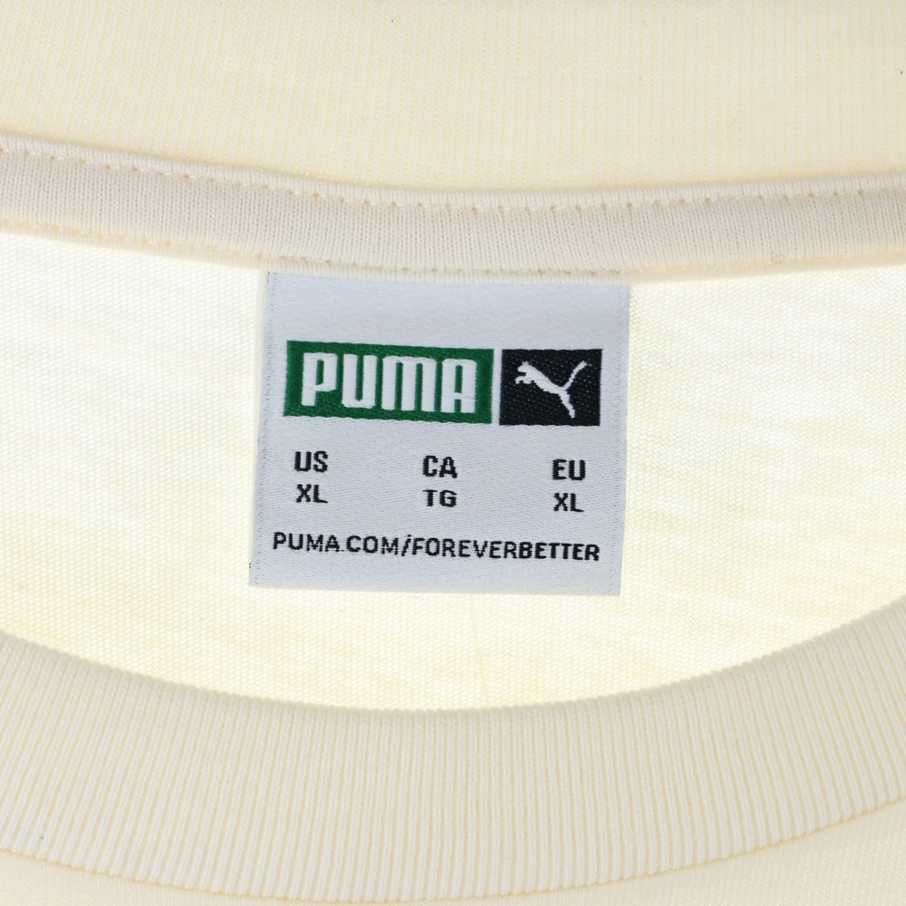 PUMA(プーマ) フロントプリント半袖Tシャツ 534610-65 アイボリー