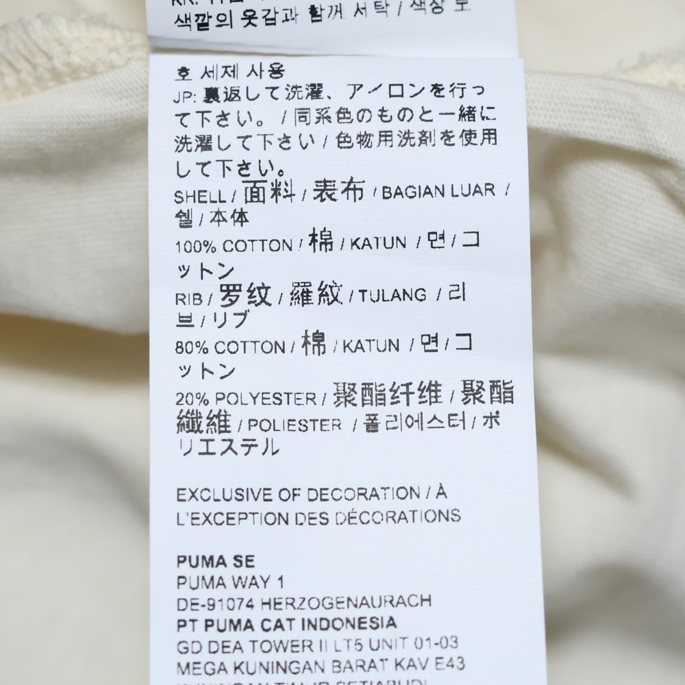 PUMA(プーマ) フロントプリント半袖Tシャツ 534610-65 アイボリー