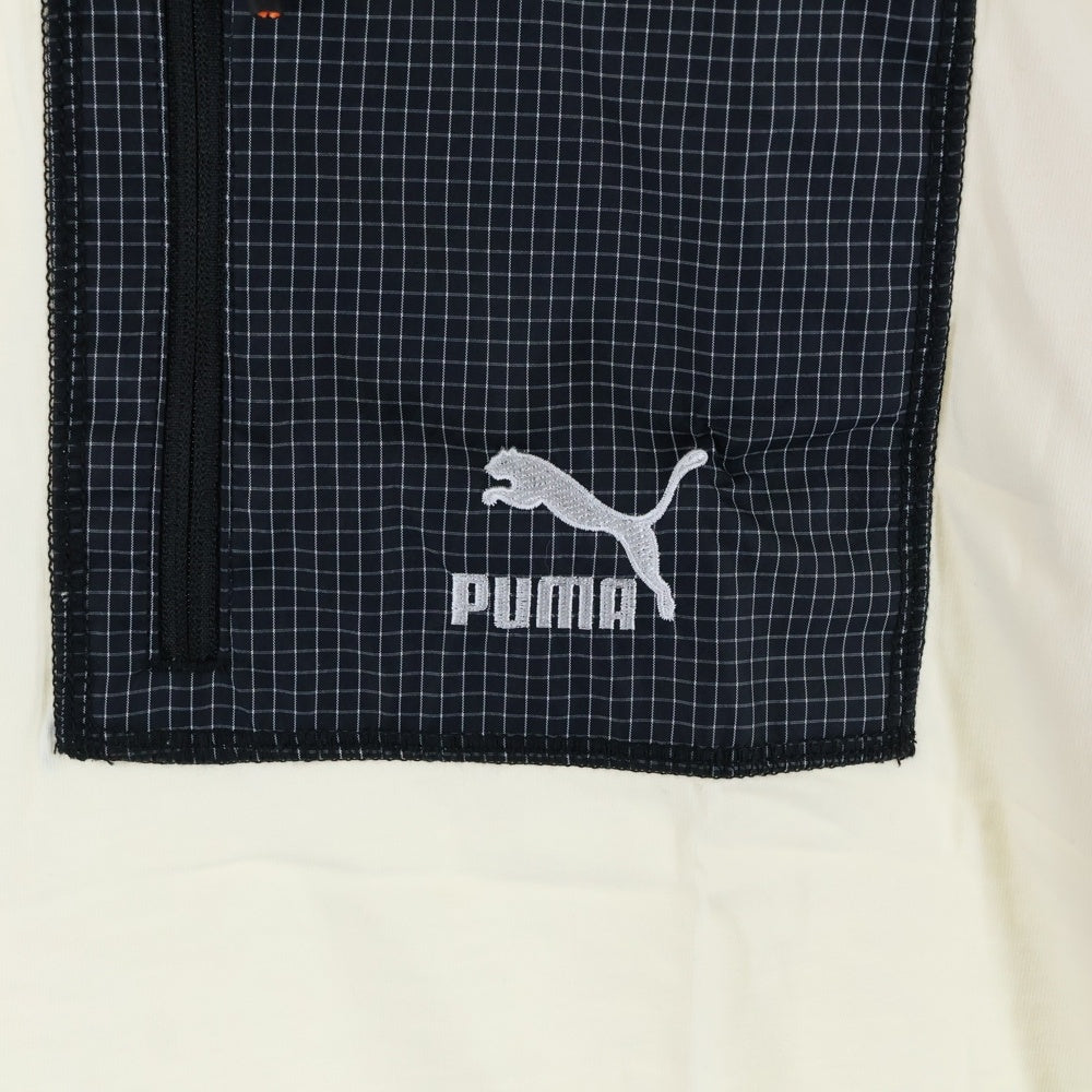 PUMA(プーマ) フロントロゴ半袖Tシャツ 538070-99 アイボリー