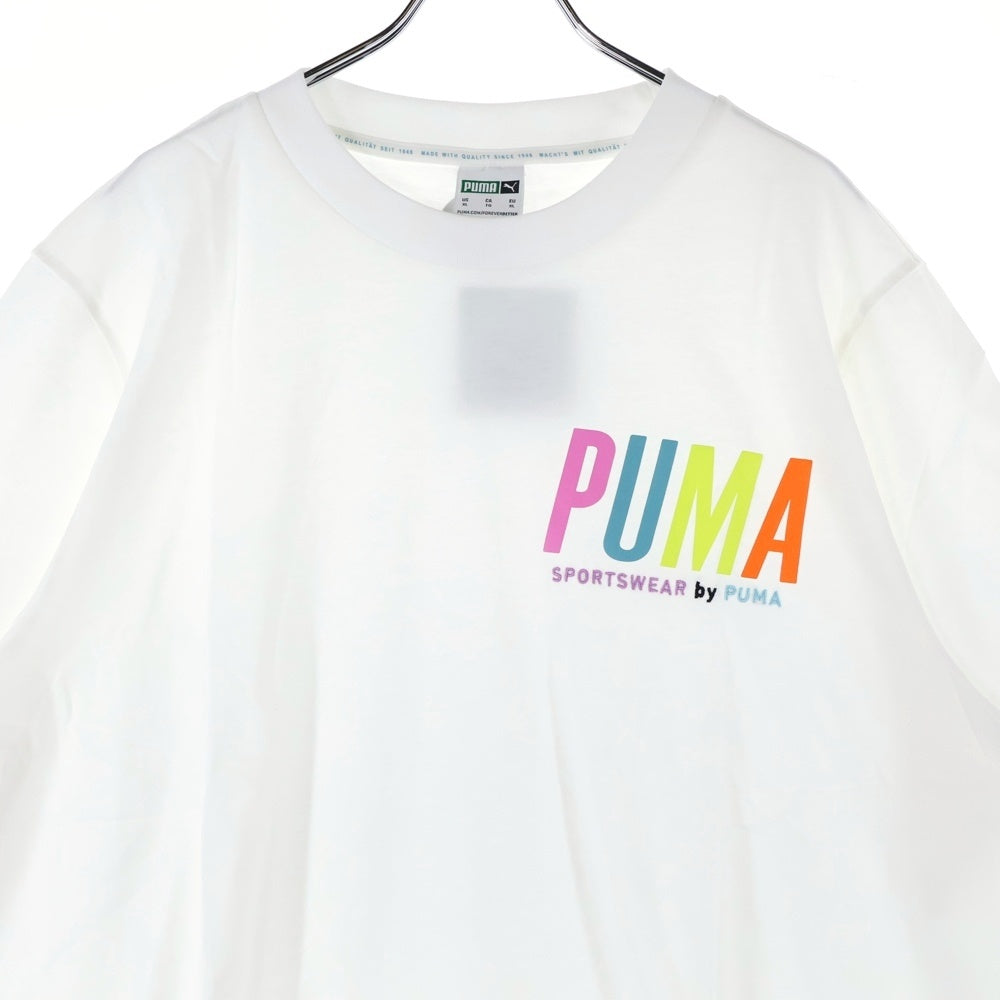 PUMA(プーマ) フロントプリント半袖Tシャツ 533623-02 ホワイト