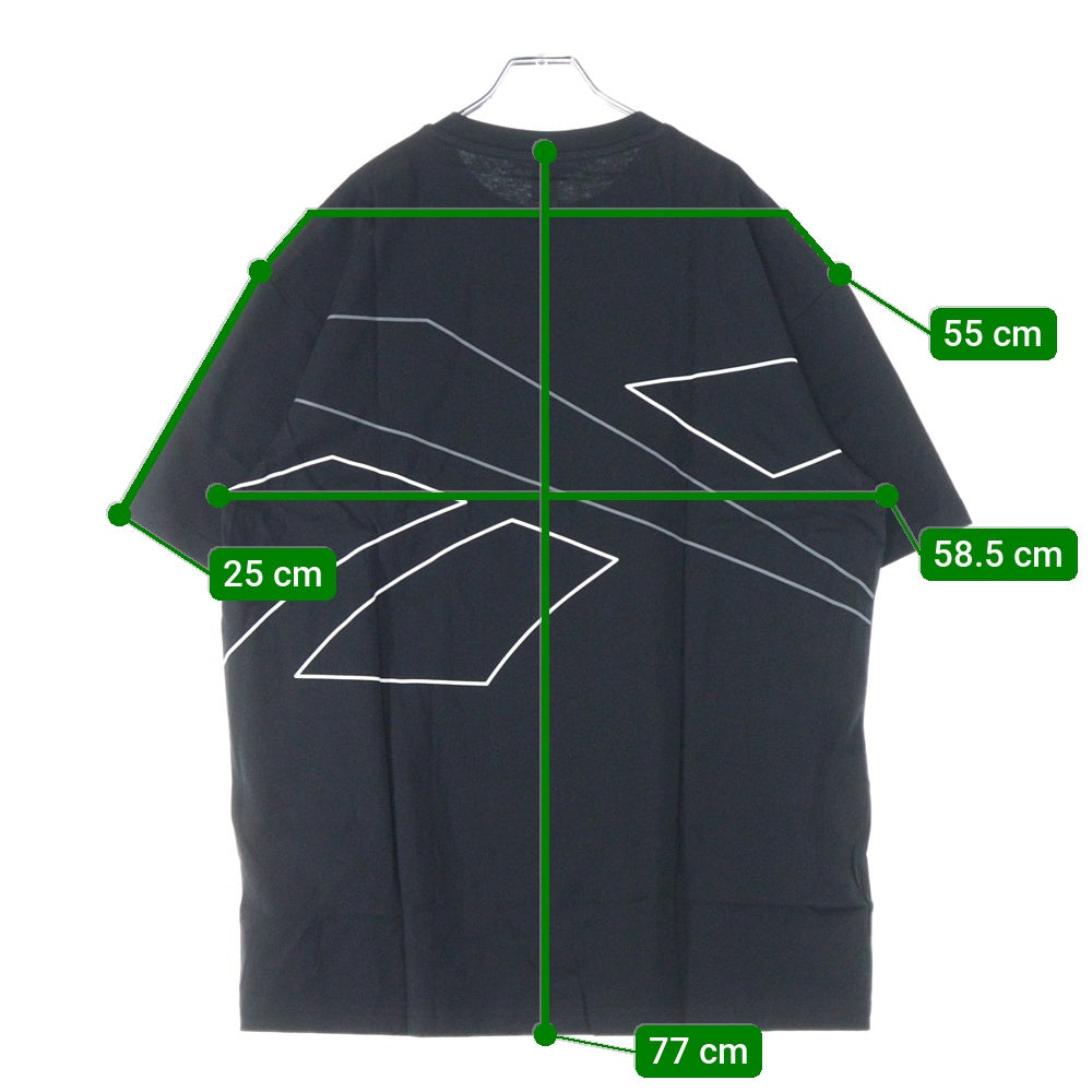 Reebok(リーボック) フロントロゴ半袖Tシャツ HE9592 ブラック