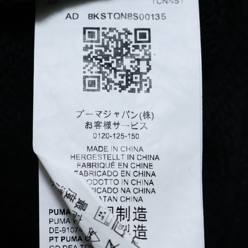PUMA(プーマ) フロント刺繍クルーネックスウェットトレーナー 598272-01 ブラック