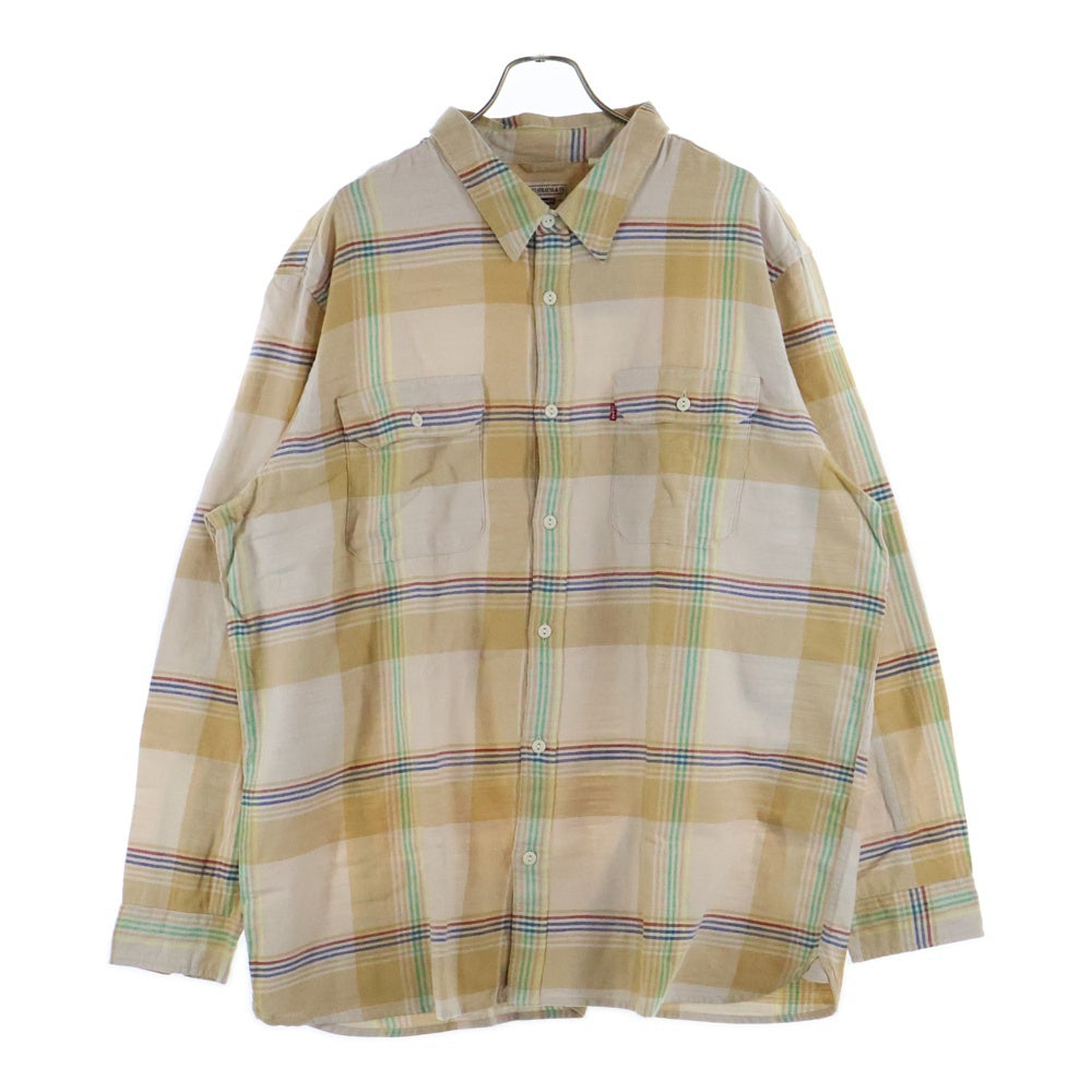 Levi's(リーバイス) フロントボタン付きチェックシャツ 19573-0189 ブラウン