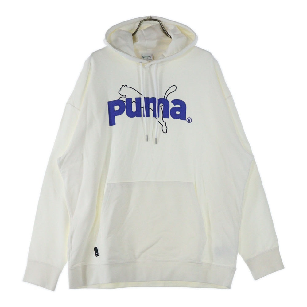 PUMA(プーマ) フロント刺繍プルオーバーパーカー 538259-02 ホワイト