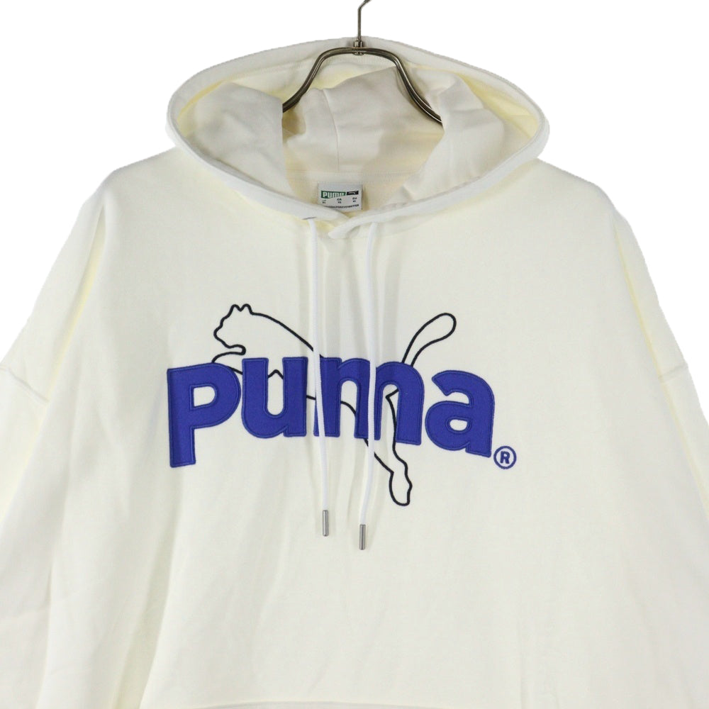 PUMA(プーマ) フロント刺繍プルオーバーパーカー 538259-02 ホワイト