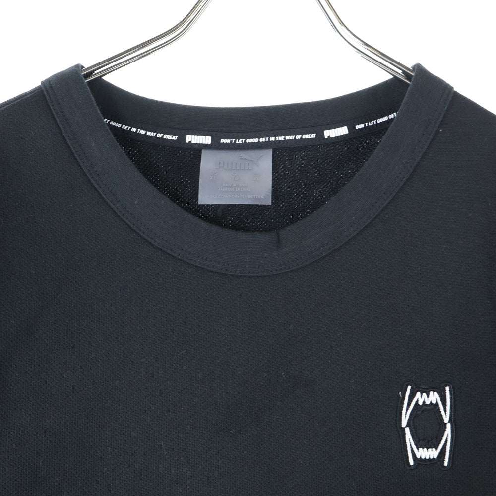 PUMA(プーマ) フロント刺繍半袖Tシャツ 534192-02 ブラック