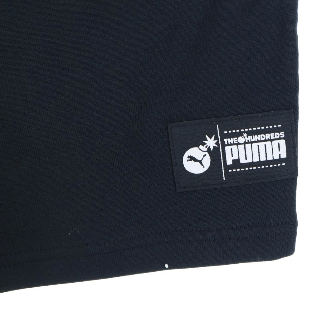 PUMA(プーマ) フロント刺繍スウェットパンツ 596751-01 ブラック