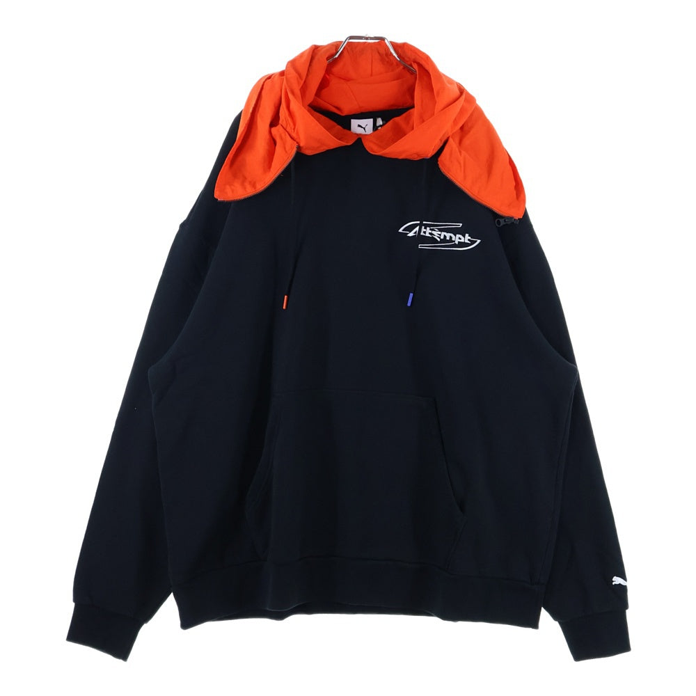 PUMA(プーマ) フロント刺繍ジップパーカー 598263-01 ブラック