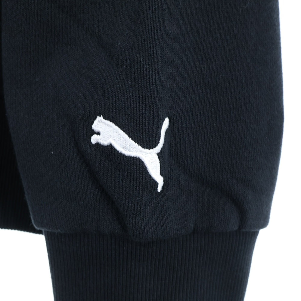 PUMA(プーマ) フロント刺繍ジップパーカー 598263-01 ブラック