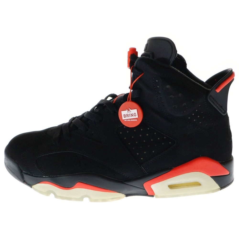 NIKE(ナイキ) NIKE AIR JORDAN 6 RETRO OG BLACK INFRARED 384664-060 エアジョーダン 6 インフラレッド ハイカットスニーカー US9.5/27.5cm ブラック