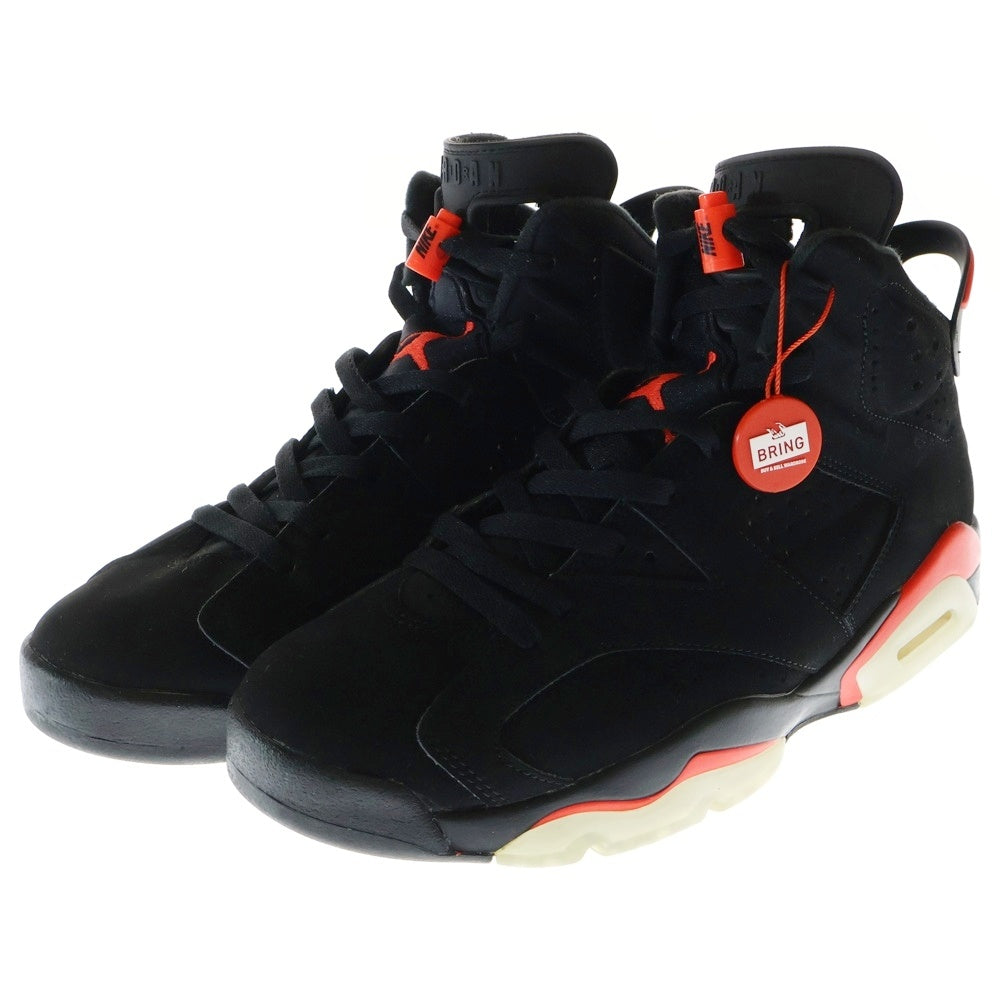NIKE(ナイキ) NIKE AIR JORDAN 6 RETRO OG BLACK INFRARED 384664-060 エアジョーダン 6 インフラレッド ハイカットスニーカー US9.5/27.5cm ブラック