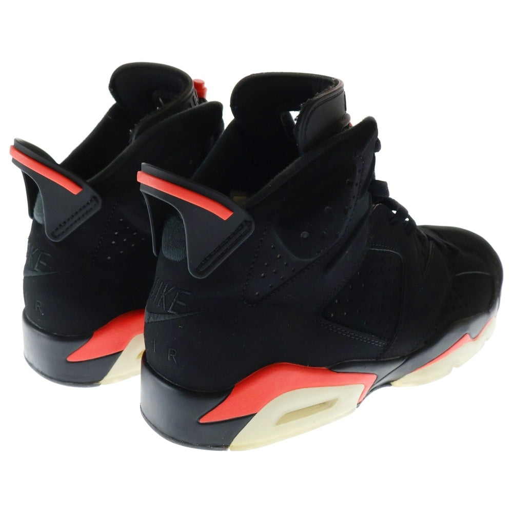 NIKE(ナイキ) NIKE AIR JORDAN 6 RETRO OG BLACK INFRARED 384664-060 エアジョーダン 6 インフラレッド ハイカットスニーカー US9.5/27.5cm ブラック