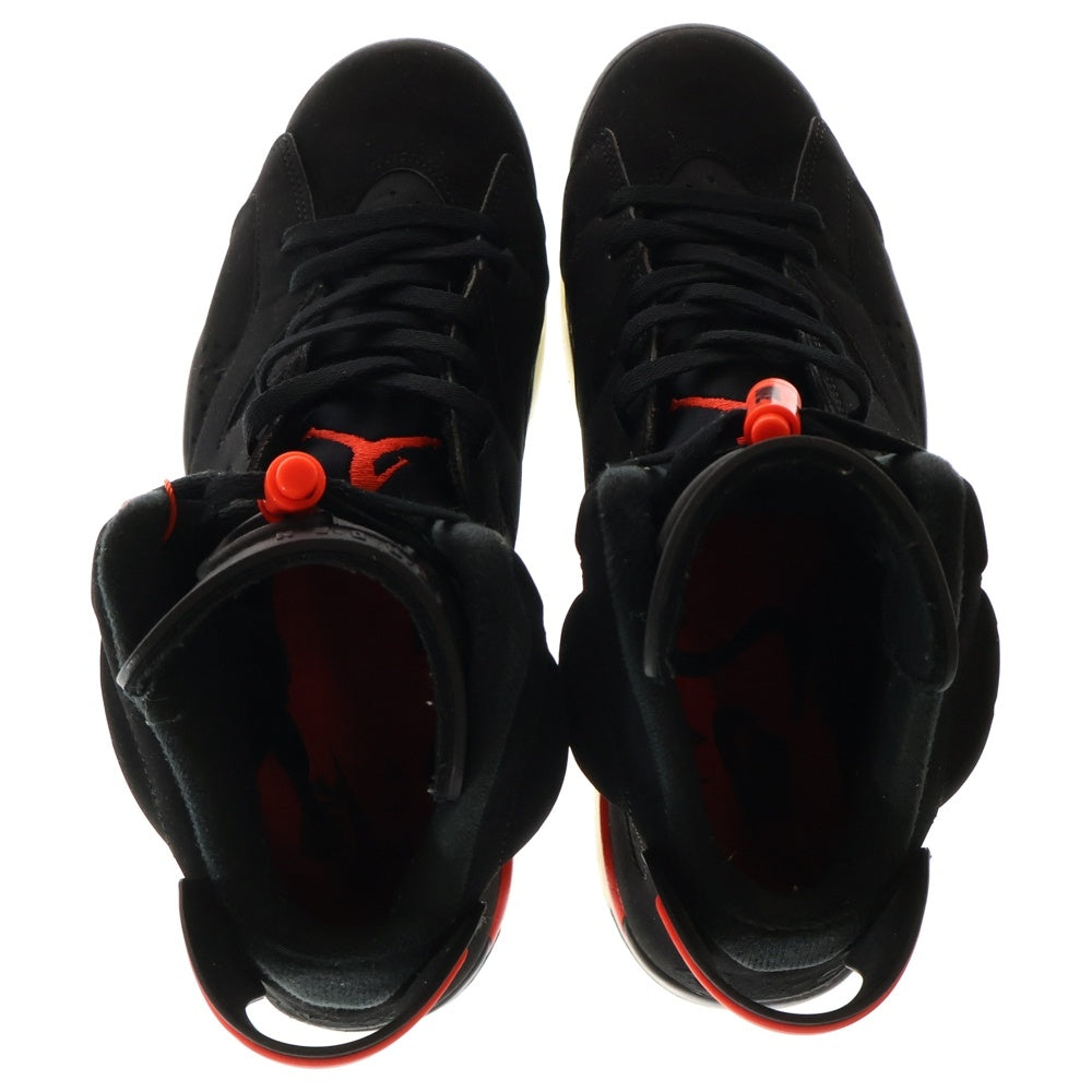 NIKE(ナイキ) NIKE AIR JORDAN 6 RETRO OG BLACK INFRARED 384664-060 エアジョーダン 6 インフラレッド ハイカットスニーカー US9.5/27.5cm ブラック