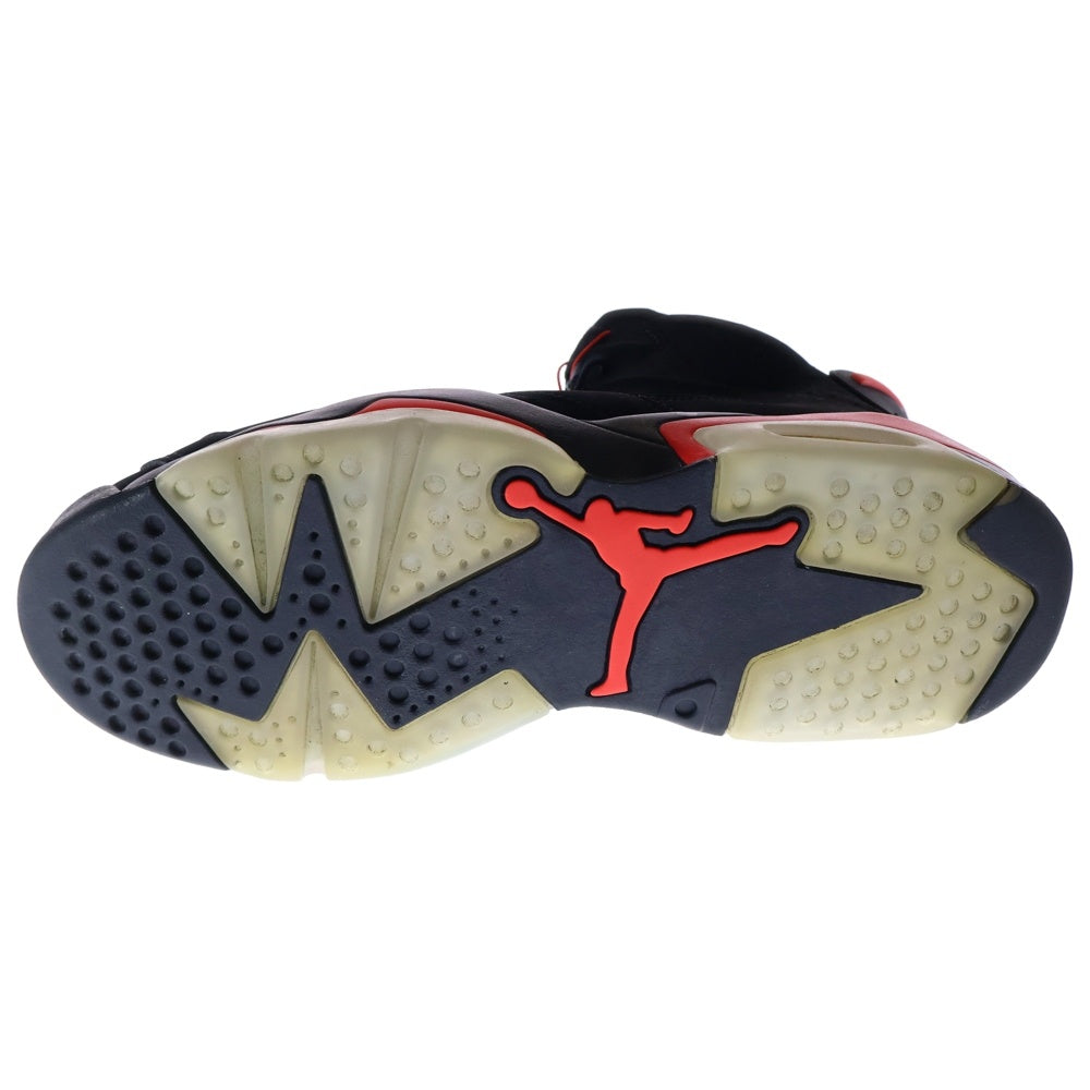 NIKE(ナイキ) NIKE AIR JORDAN 6 RETRO OG BLACK INFRARED 384664-060 エアジョーダン 6 インフラレッド ハイカットスニーカー US9.5/27.5cm ブラック