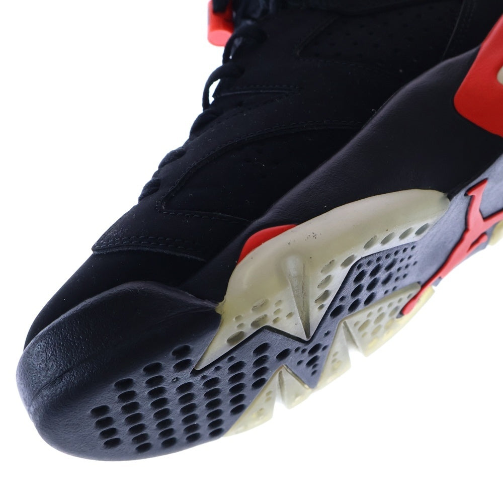 NIKE(ナイキ) NIKE AIR JORDAN 6 RETRO OG BLACK INFRARED 384664-060 エアジョーダン 6 インフラレッド ハイカットスニーカー US9.5/27.5cm ブラック
