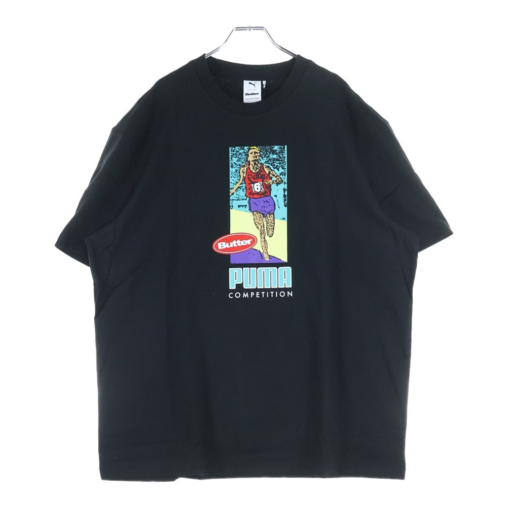 PUMA(プーマ) フロントプリント半袖Tシャツ 534058-51 ブラック