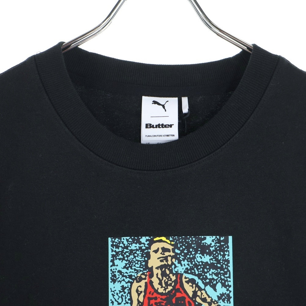 PUMA(プーマ) フロントプリント半袖Tシャツ 534058-51 ブラック