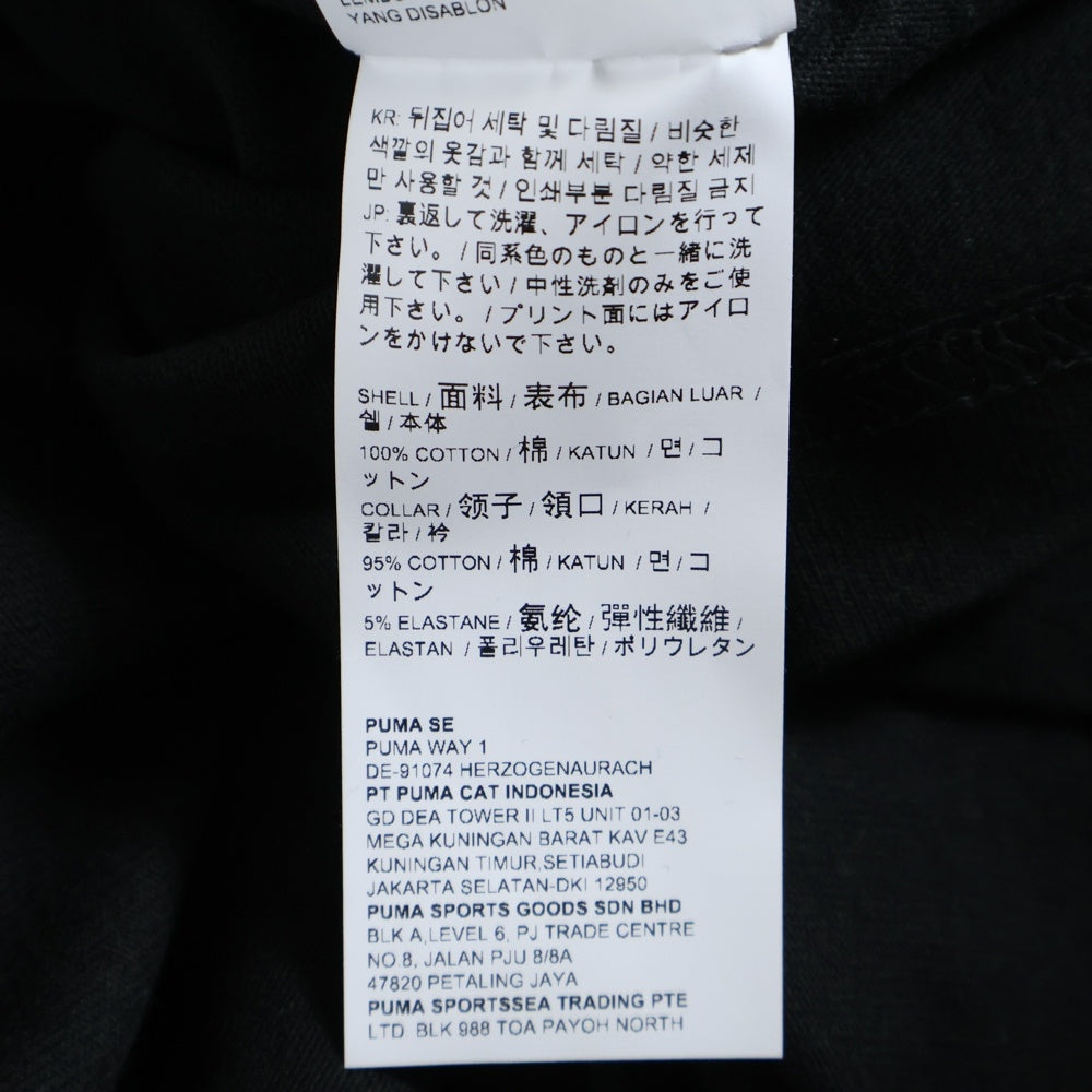 PUMA(プーマ) フロントプリント半袖Tシャツ 534058-51 ブラック