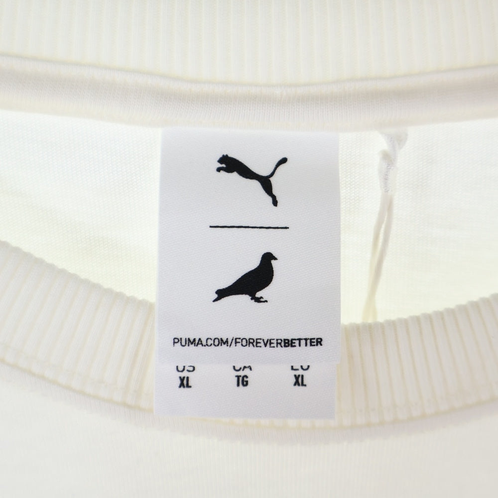 PUMA(プーマ) フロントプリント半袖Tシャツ 622201-65 アイボリー