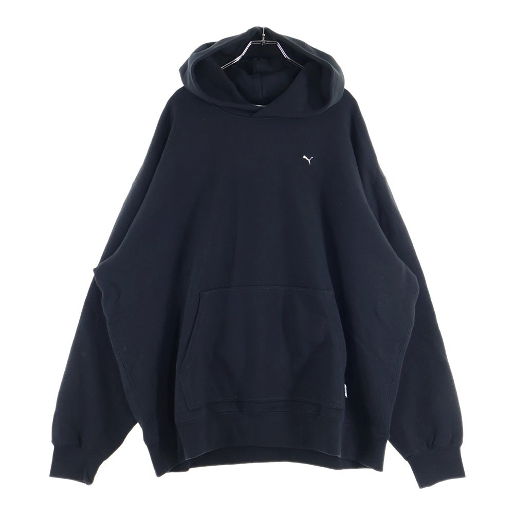 PUMA(プーマ) フロント刺繍プルオーバーパーカー 535933-01 ブラック