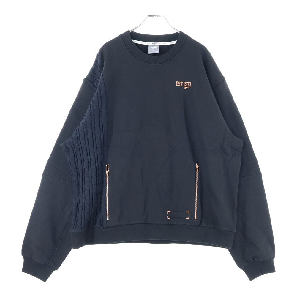PUMA(プーマ) フロント刺繍　トレーナー 532207-01 ブラック