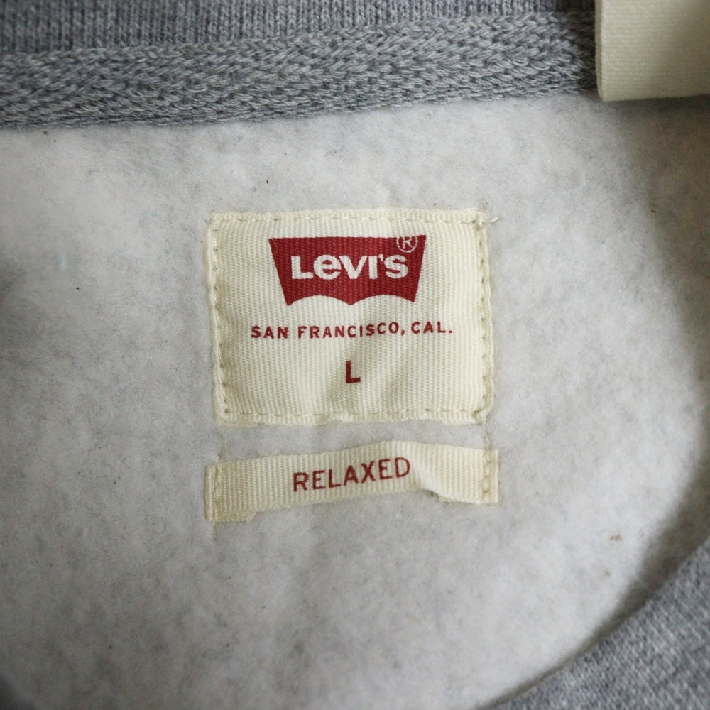 Levi's(リーバイス) フロントプリントクルーネックスウェットトレーナー A48370002 グレー