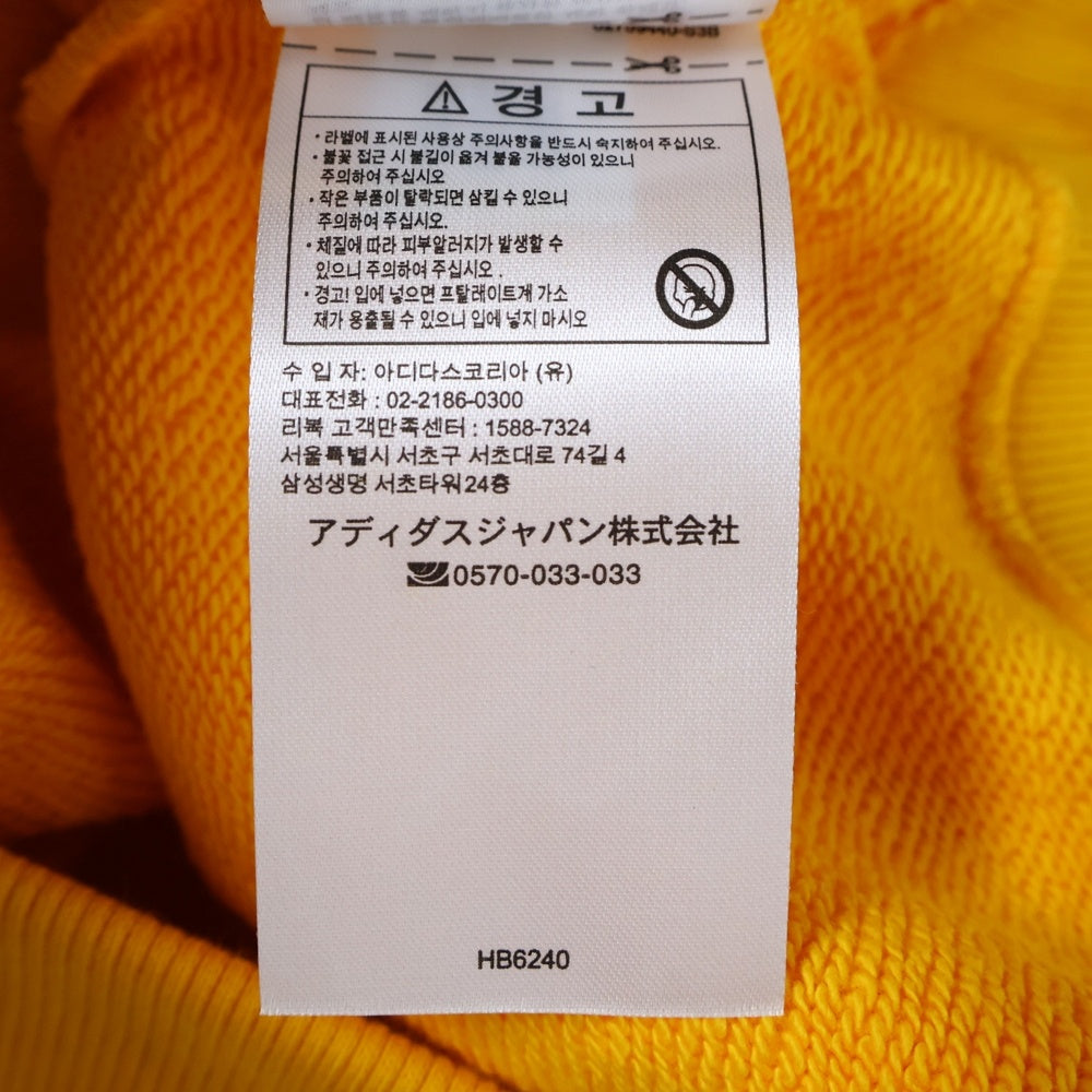 Reebok(リーボック) フロント刺?クルーネックスウェットトレーナー HB6240 イエロー