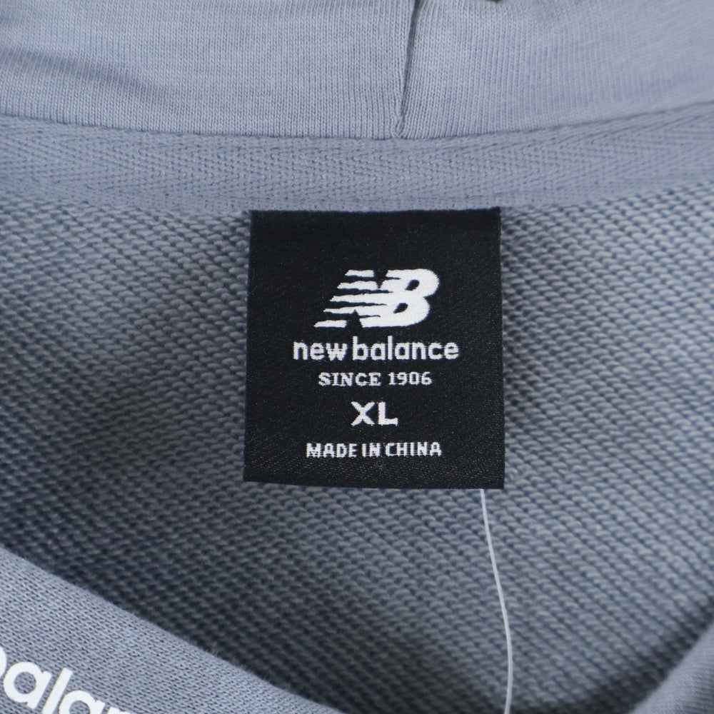 New Balance(ニューバランス) フロント刺繍プルオーバーパーカー MT23516 ブルー