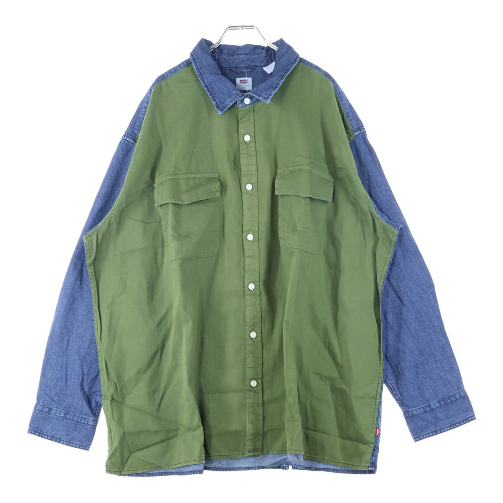 Levi's(リーバイス) フロントボタンデニムシャツ A5724-0001 ブルー/グリーン