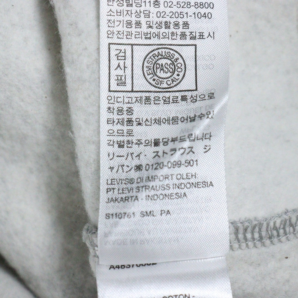 Levi's(リーバイス) フロントプリントクルーネックスウェットトレーナー A48370002 グレー