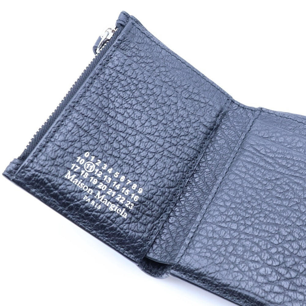 Maison Margiela 11(メゾンマルジェラ11) グレインレザー スリーフォールドウォレット 三つ折り 財布 ブラック SA3UI0010
