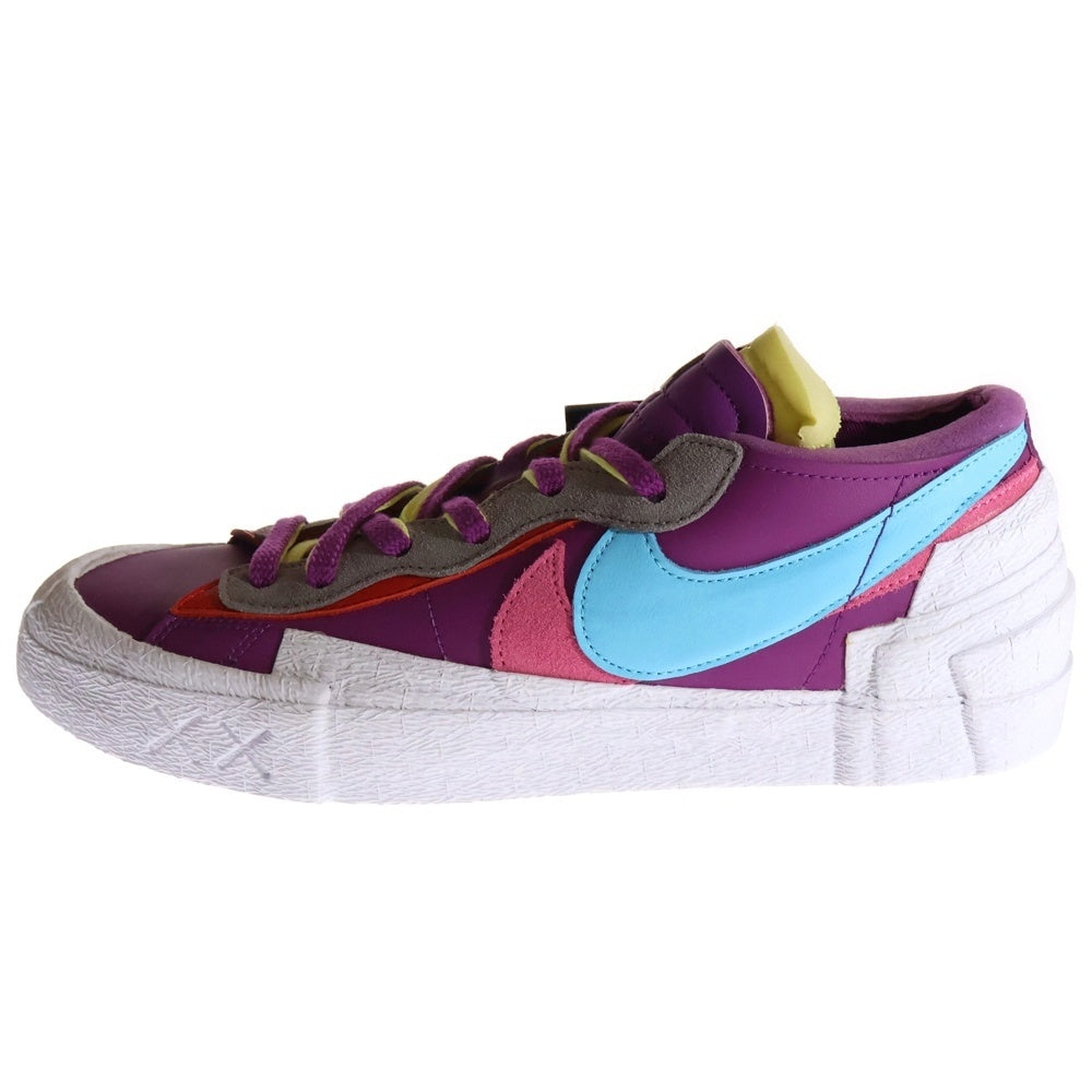 NIKE(ナイキ) ×SACAI×KAWS BLAZER LOW DM7901-500 サカイ カウズ ブレーザー ローカットスニーカー US10.5/28.5cm パープル