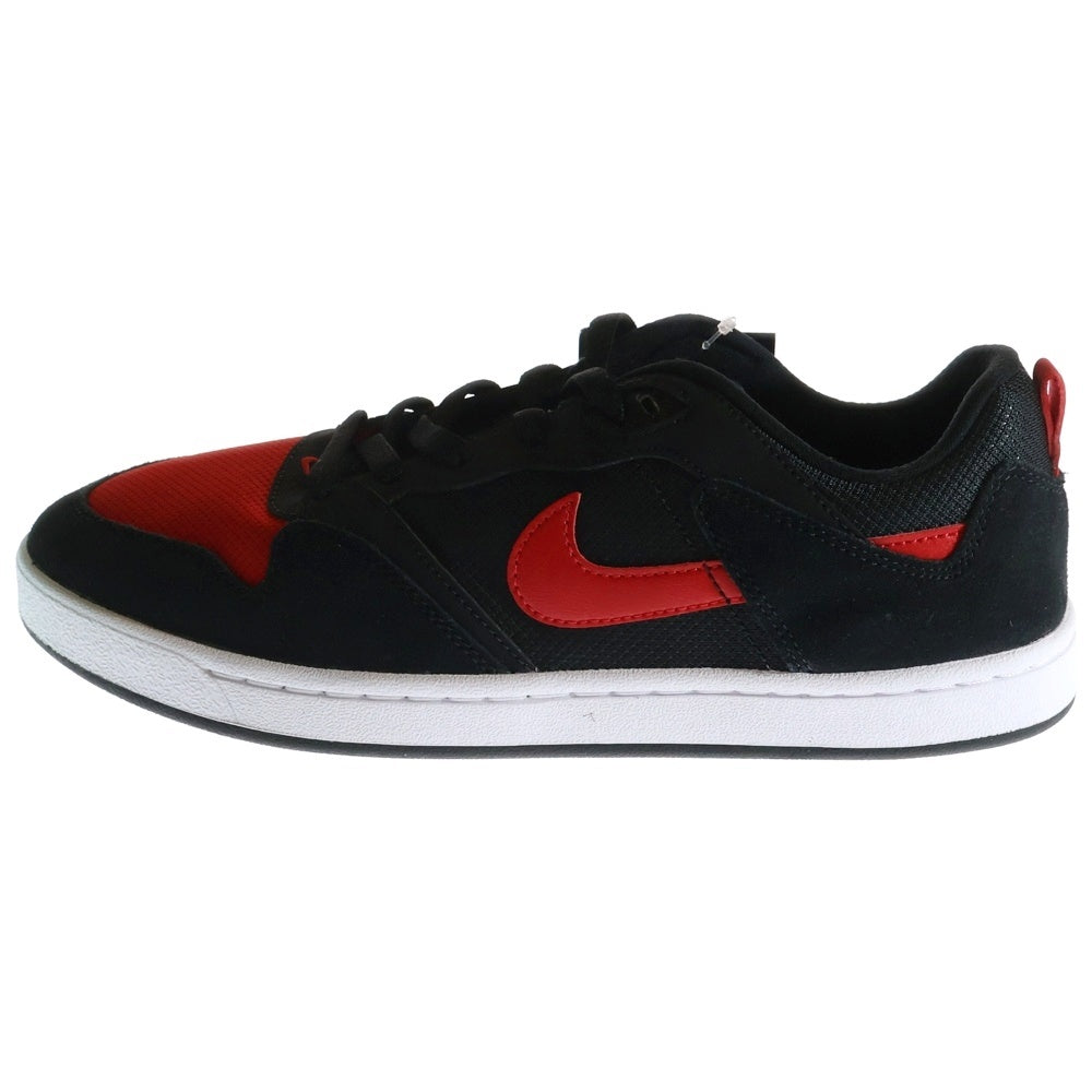 NIKE SB(ナイキエスビー) ALLEYOOP BLACK CJ0882-006 アリウープ ローカットスニーカー US9.5/27.5cm ブラック/レッド