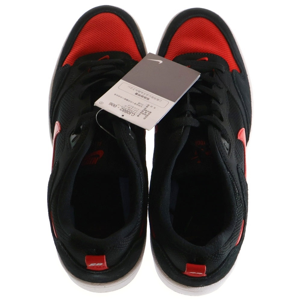 NIKE SB(ナイキエスビー) ALLEYOOP BLACK CJ0882-006 アリウープ ローカットスニーカー US9.5/27.5cm ブラック/レッド