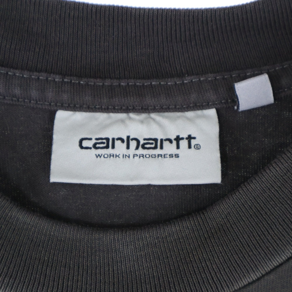 CARHARTT(カーハート) サイドロゴ刺繍 半袖Tシャツ グレー